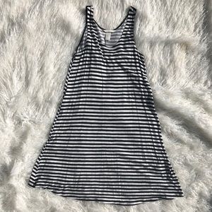 Black and White Striped Dress
